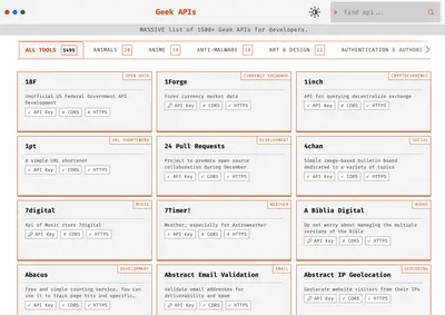 Geek API project