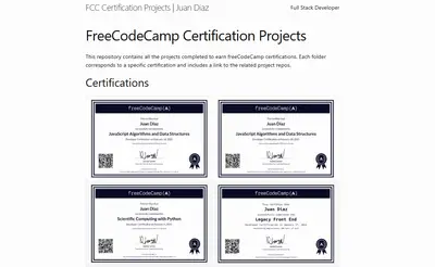 FreeCodeCamp Certifications Project